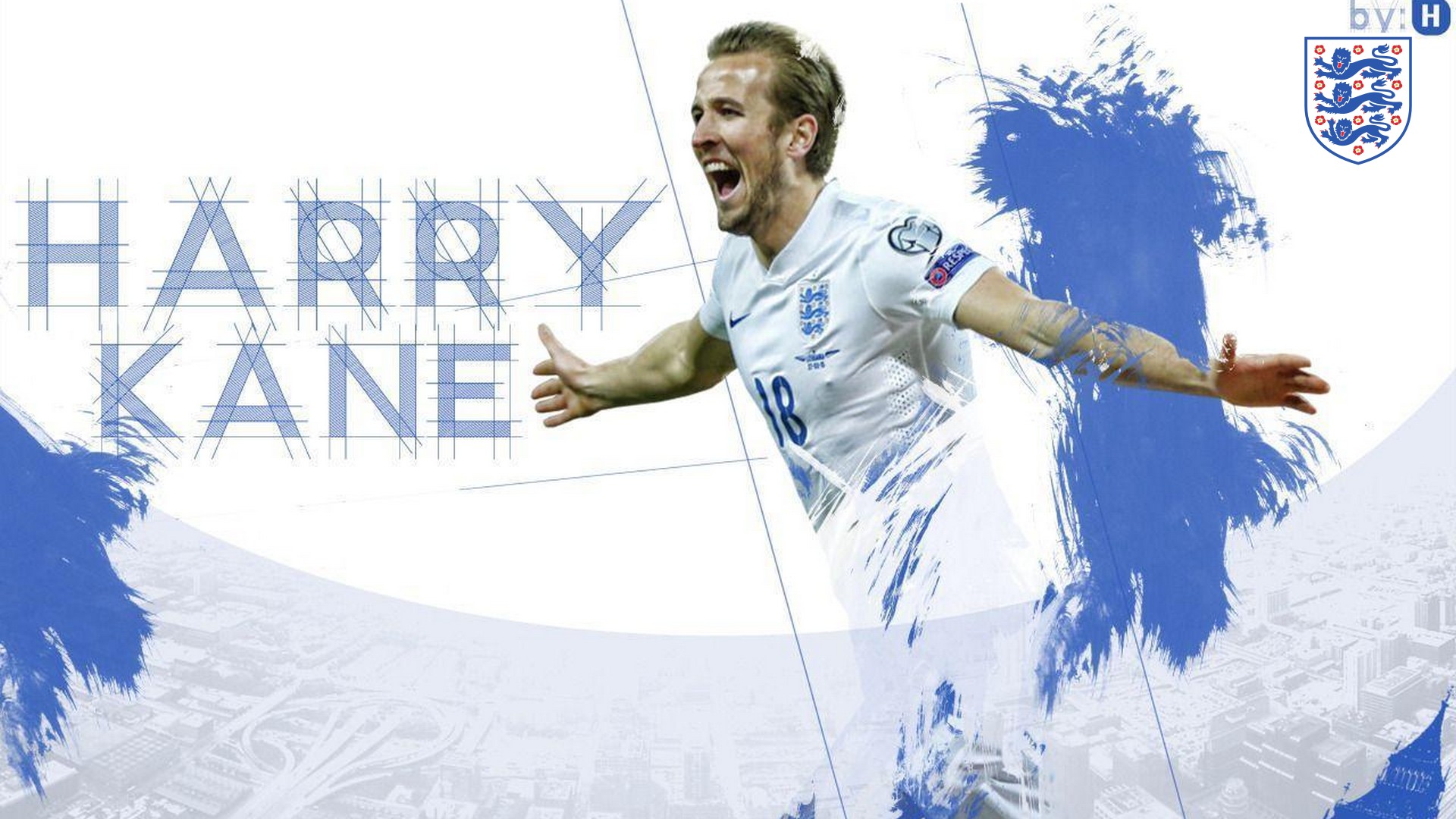 HD Desktop Wallpaper Harry Kane England with resolution 1920x1080 pixel. You can make this wallpaper for your Mac or Windows Desktop Background, iPhone, Android or Tablet and another Smartphone device
