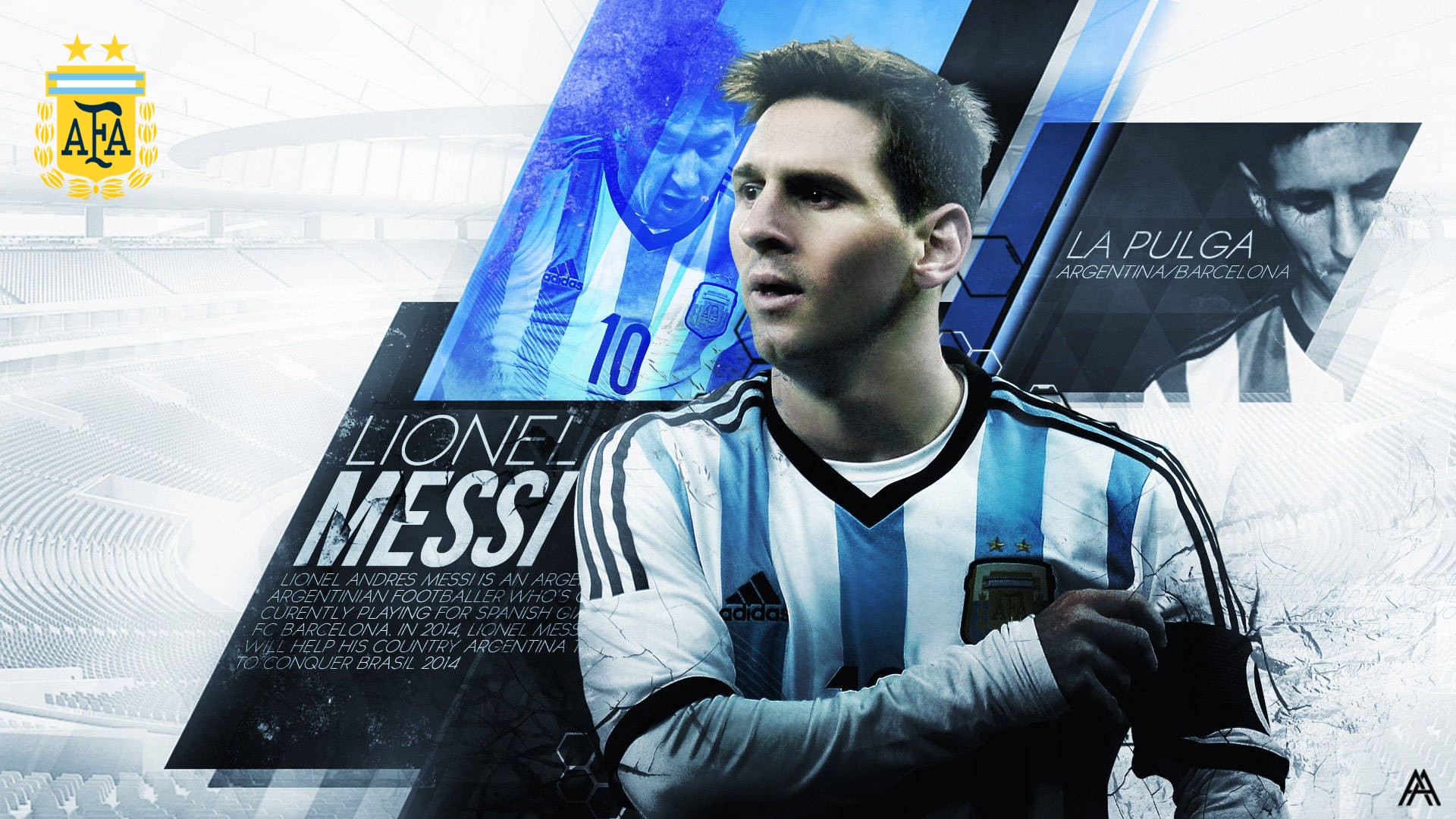 HD Messi Argentina Backgrounds With Resolution 1920X1080 pixel. You can make this wallpaper for your Mac or Windows Desktop Background, iPhone, Android or Tablet and another Smartphone device for free