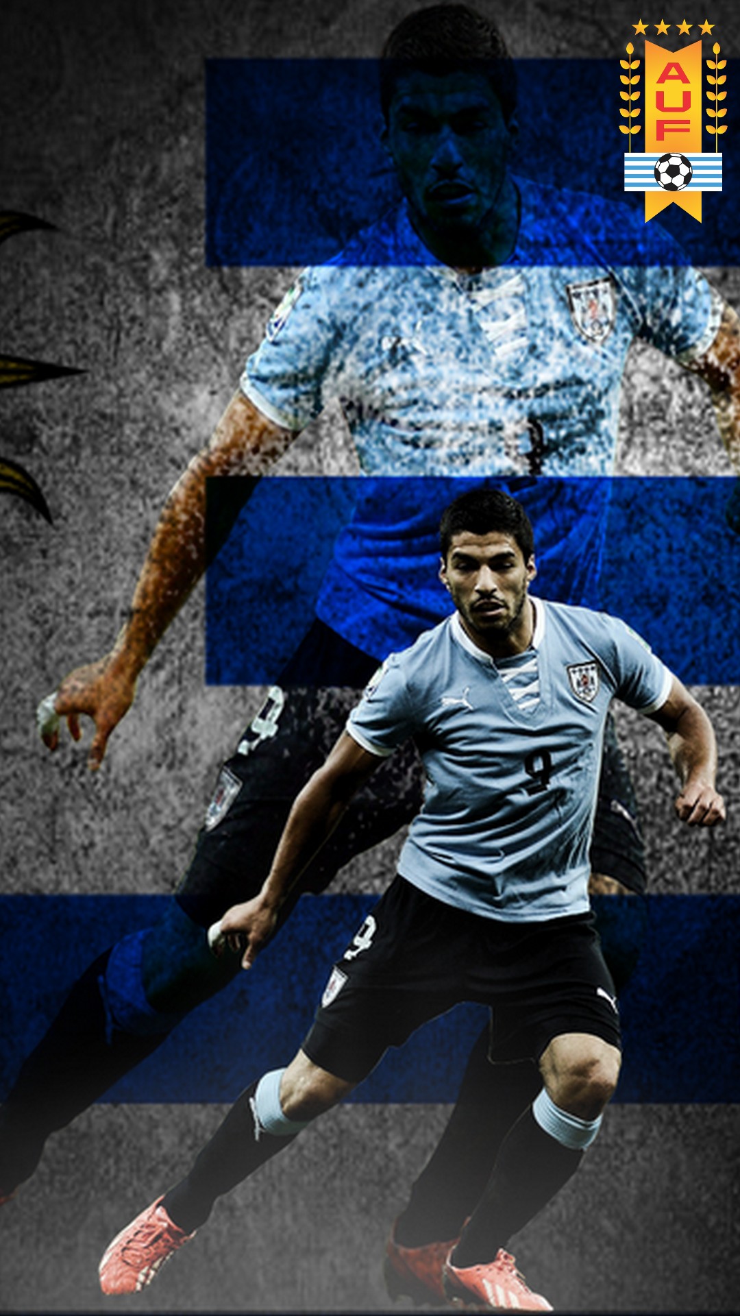 Luis Suarez Uruguay HD Wallpaper For iPhone with resolution 1080x1920 pixel. You can make this wallpaper for your Mac or Windows Desktop Background, iPhone, Android or Tablet and another Smartphone device