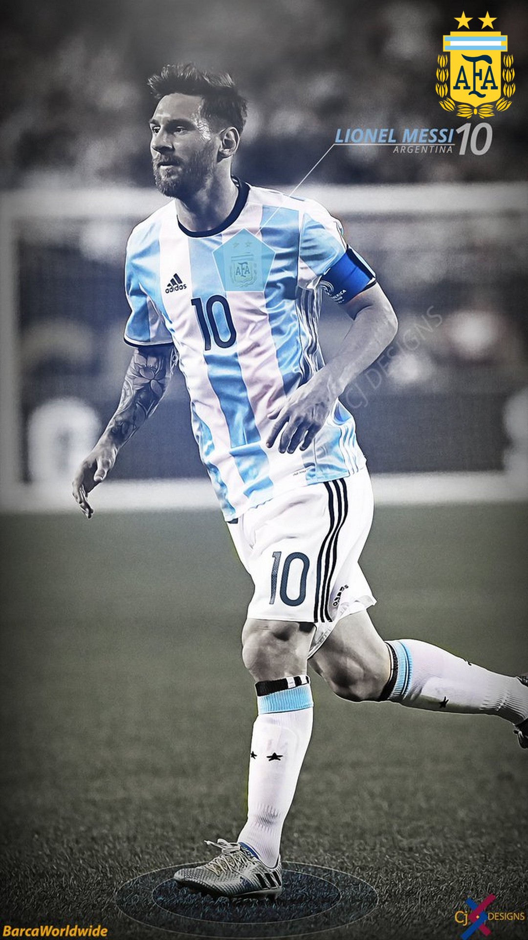 Messi Argentina HD Wallpaper For iPhone with resolution 1080x1920 pixel. You can make this wallpaper for your Mac or Windows Desktop Background, iPhone, Android or Tablet and another Smartphone device