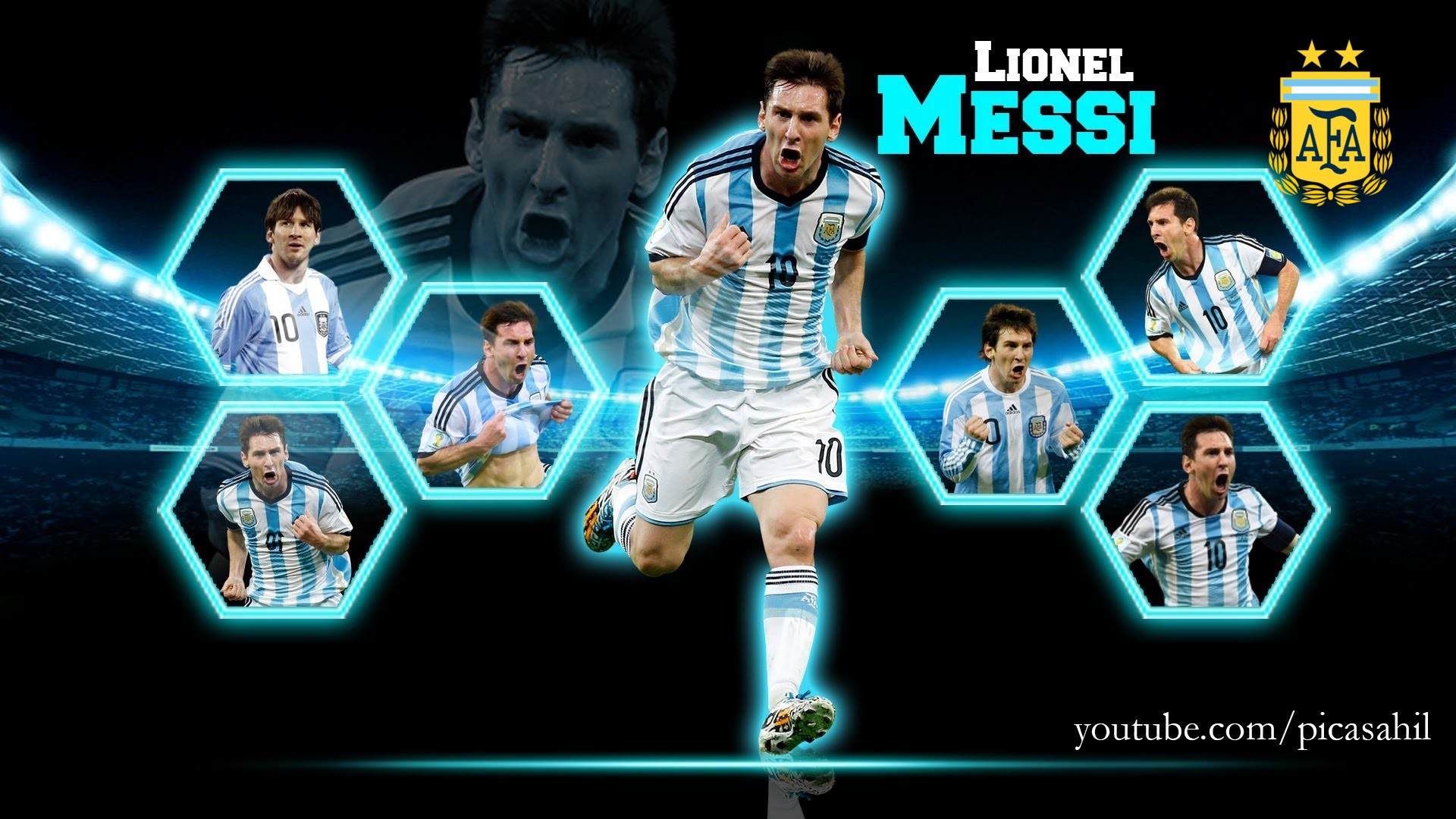 Messi Argentina HD Wallpapers With Resolution 1920X1080 pixel. You can make this wallpaper for your Mac or Windows Desktop Background, iPhone, Android or Tablet and another Smartphone device for free