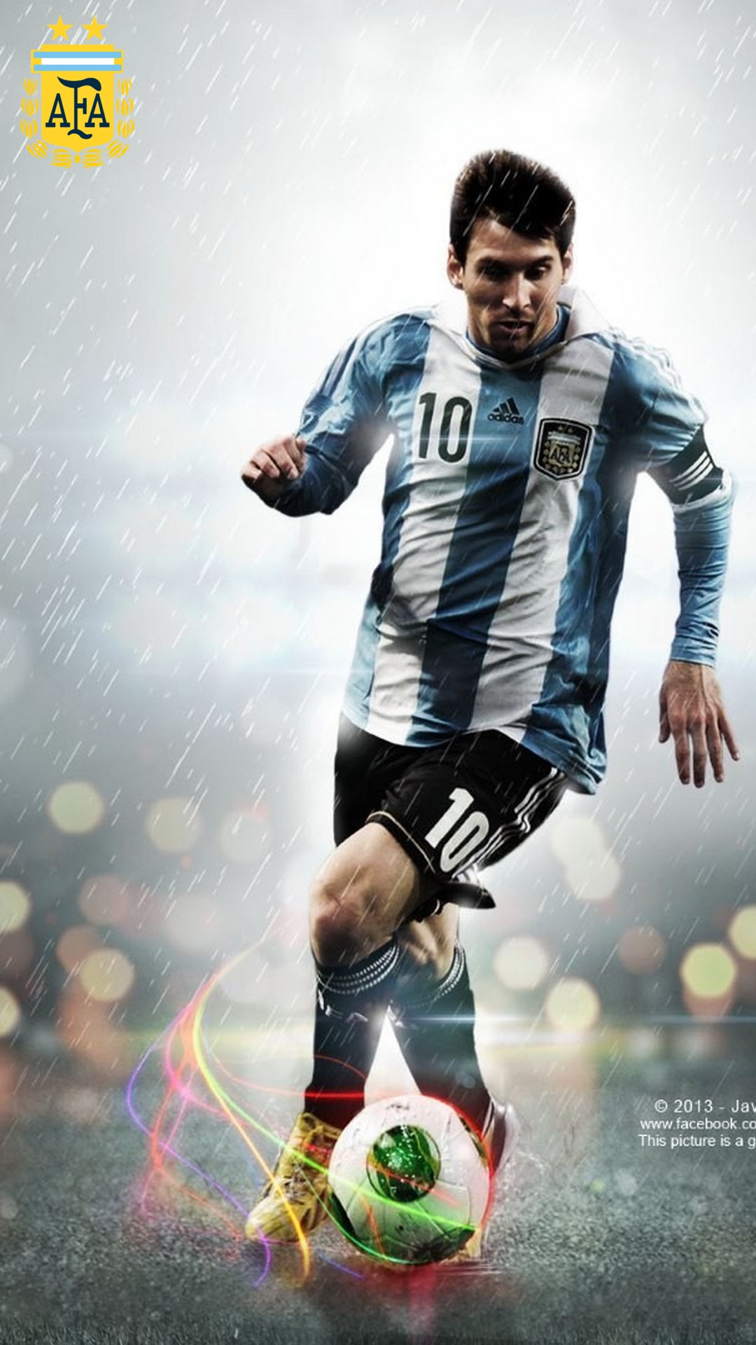 Messi Argentina Wallpaper iPhone HD With Resolution 1080X1920 pixel. You can make this wallpaper for your Mac or Windows Desktop Background, iPhone, Android or Tablet and another Smartphone device for free