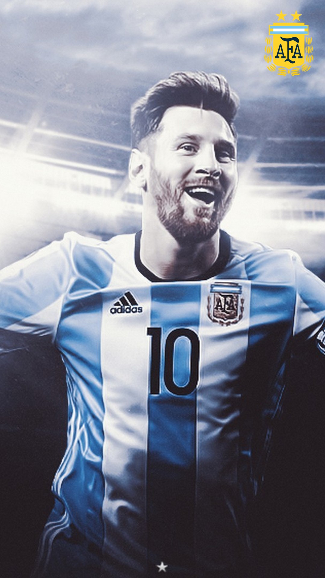 Messi Argentina iPhone 7 Wallpaper with resolution 1080x1920 pixel. You can make this wallpaper for your Mac or Windows Desktop Background, iPhone, Android or Tablet and another Smartphone device