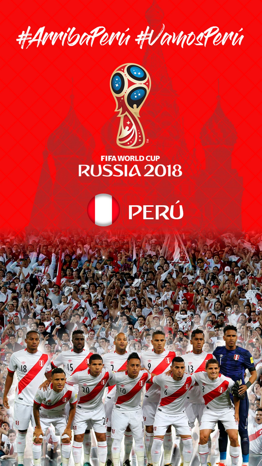 Peru National Team HD Wallpaper For iPhone With Resolution 1080X1920 pixel. You can make this wallpaper for your Mac or Windows Desktop Background, iPhone, Android or Tablet and another Smartphone device for free
