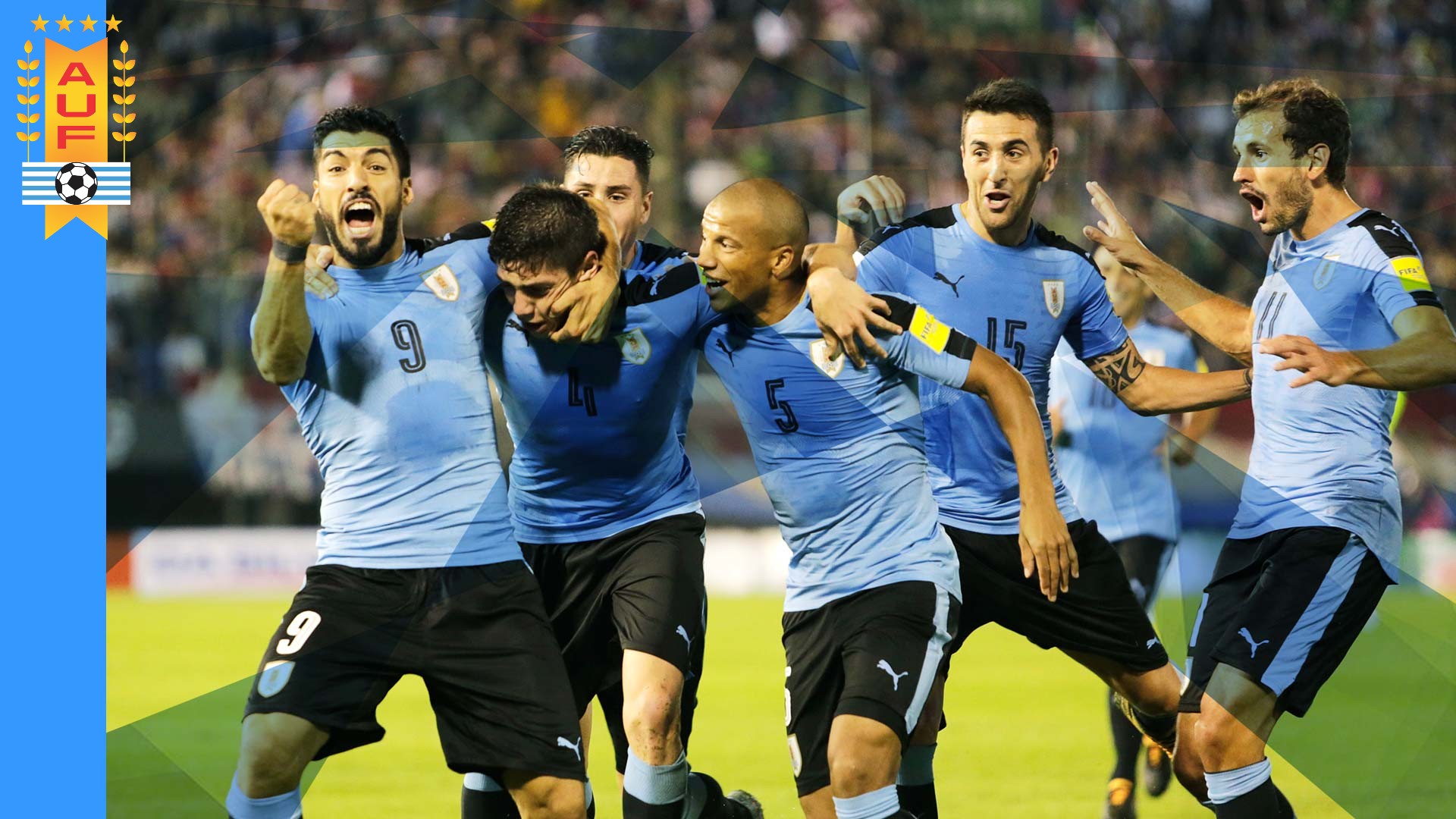 Uruguay Football Squad Wallpaper with resolution 1920x1080 pixel. You can make this wallpaper for your Mac or Windows Desktop Background, iPhone, Android or Tablet and another Smartphone device