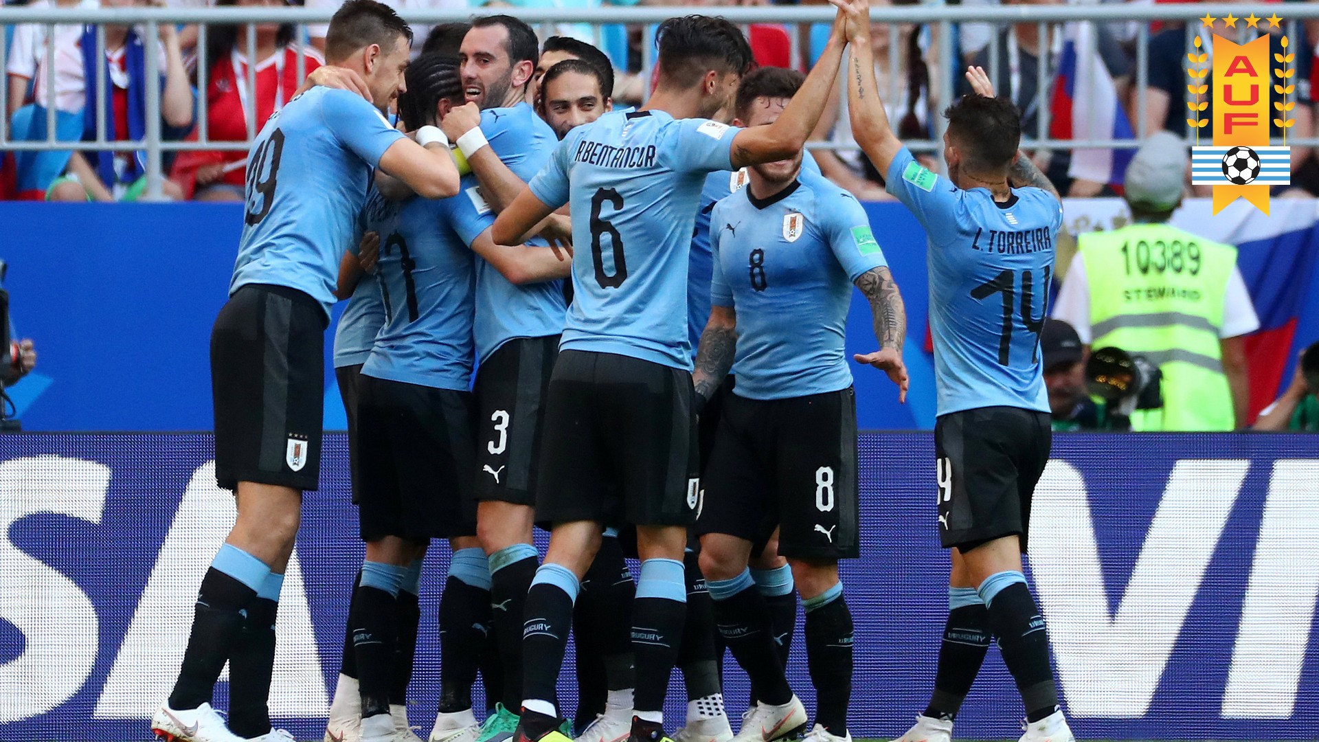 Uruguay World Cup Squad Wallpaper With Resolution 1920X1080 pixel. You can make this wallpaper for your Mac or Windows Desktop Background, iPhone, Android or Tablet and another Smartphone device for free