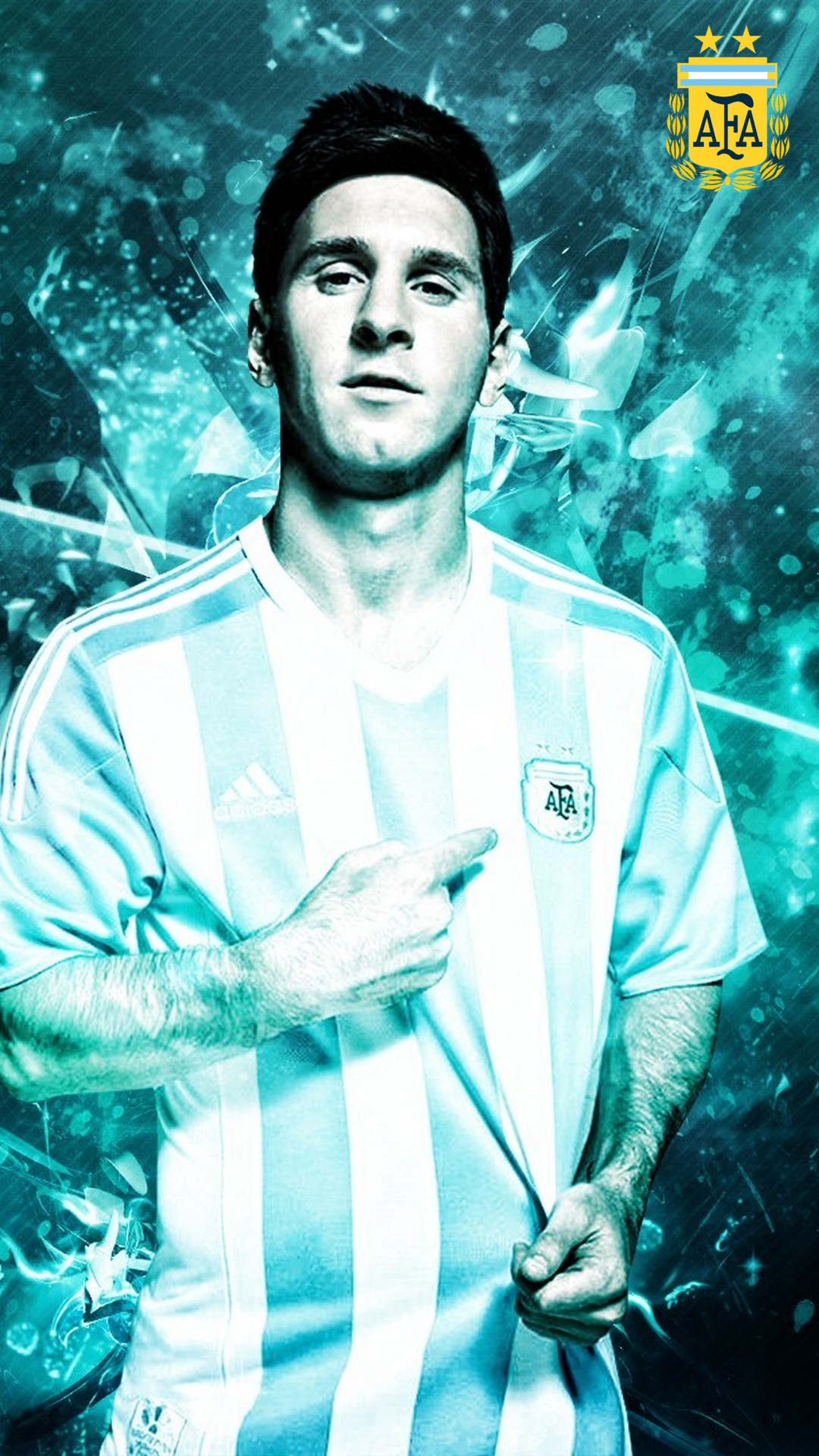 iPhone Wallpaper HD Messi Argentina With Resolution 1080X1920 pixel. You can make this wallpaper for your Mac or Windows Desktop Background, iPhone, Android or Tablet and another Smartphone device for free