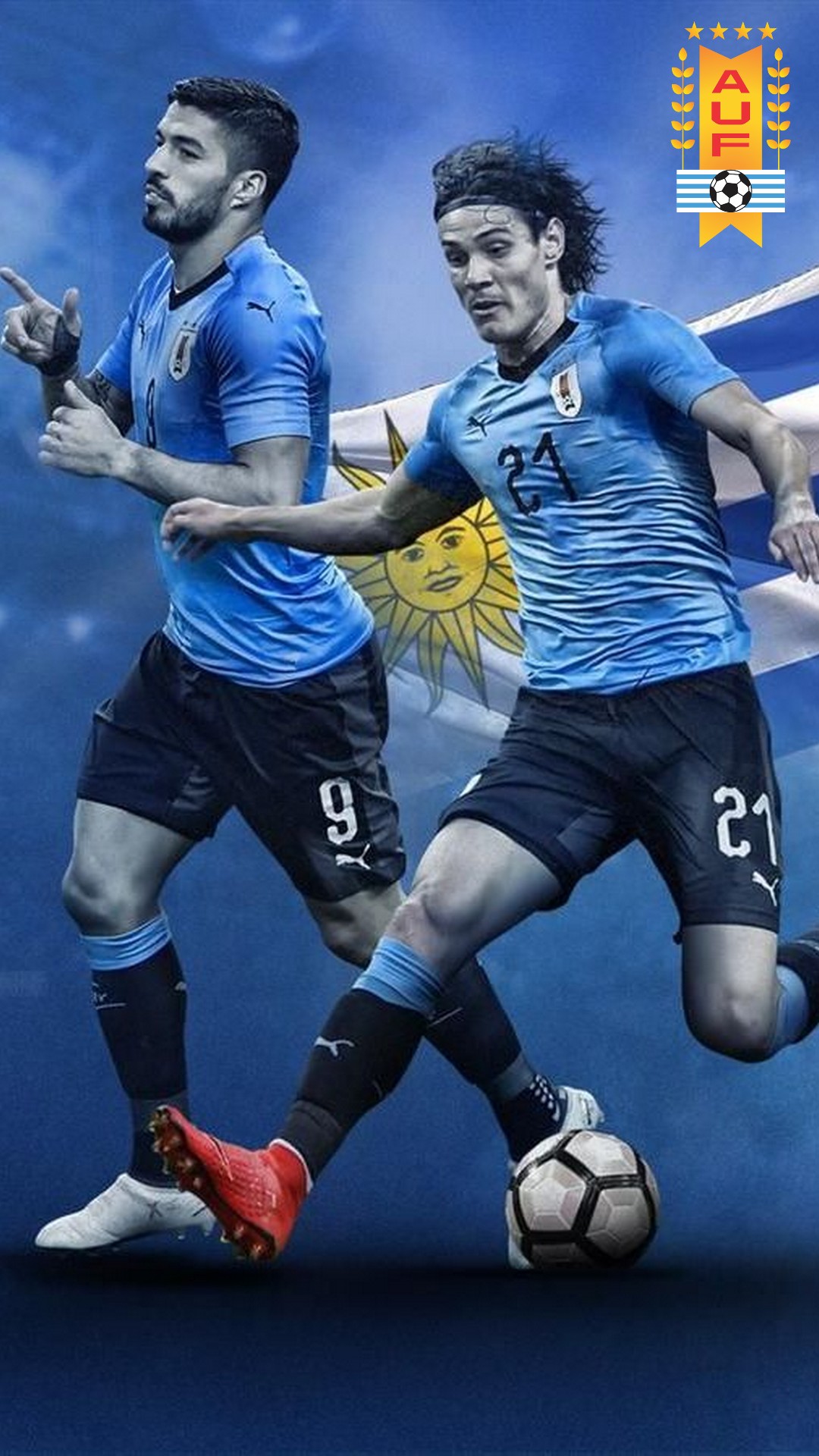 iPhone Wallpaper HD Uruguay National Team With Resolution 1080X1920 pixel. You can make this wallpaper for your Mac or Windows Desktop Background, iPhone, Android or Tablet and another Smartphone device for free