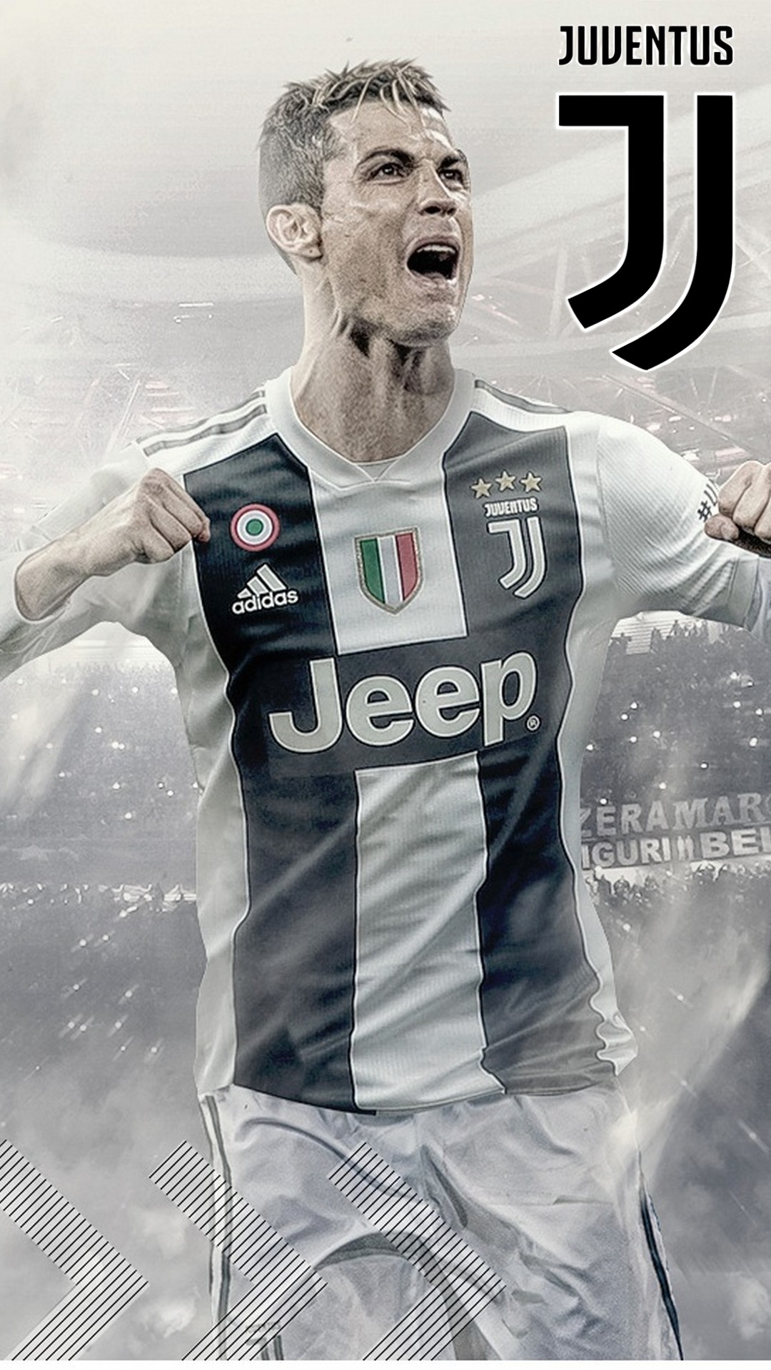 CR7 Juventus iPhone 8 Wallpaper with resolution 1080x1920 pixel. You can make this wallpaper for your Mac or Windows Desktop Background, iPhone, Android or Tablet and another Smartphone device