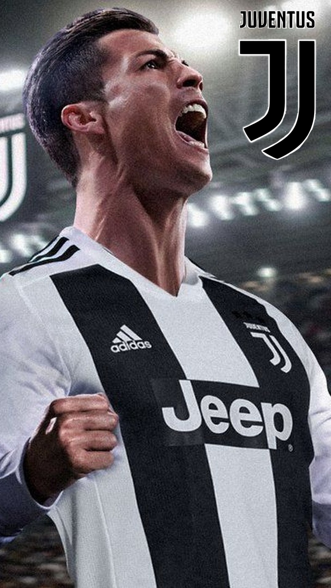 Cristiano Ronaldo Juventus Mobile Wallpaper With Resolution 1080X1920 pixel. You can make this wallpaper for your Mac or Windows Desktop Background, iPhone, Android or Tablet and another Smartphone device for free