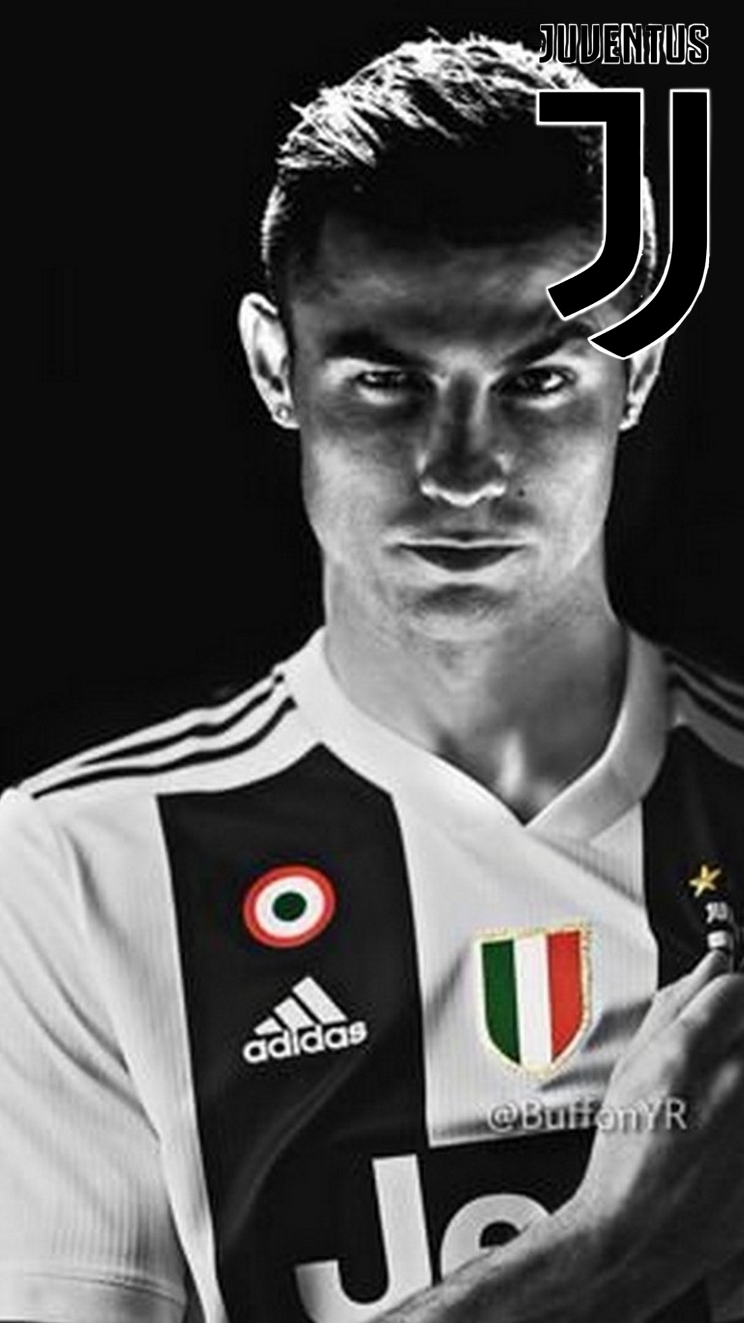 Cristiano Ronaldo Juventus iPhone X Wallpaper with resolution 1080x1920 pixel. You can make this wallpaper for your Mac or Windows Desktop Background, iPhone, Android or Tablet and another Smartphone device