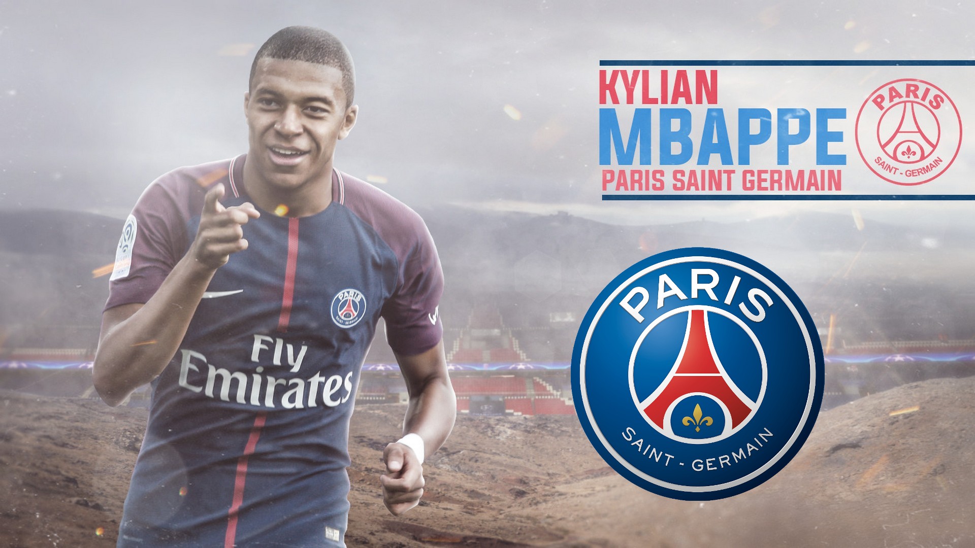 HD Kylian Mbappe PSG Backgrounds With Resolution 1920X1080 pixel. You can make this wallpaper for your Mac or Windows Desktop Background, iPhone, Android or Tablet and another Smartphone device for free