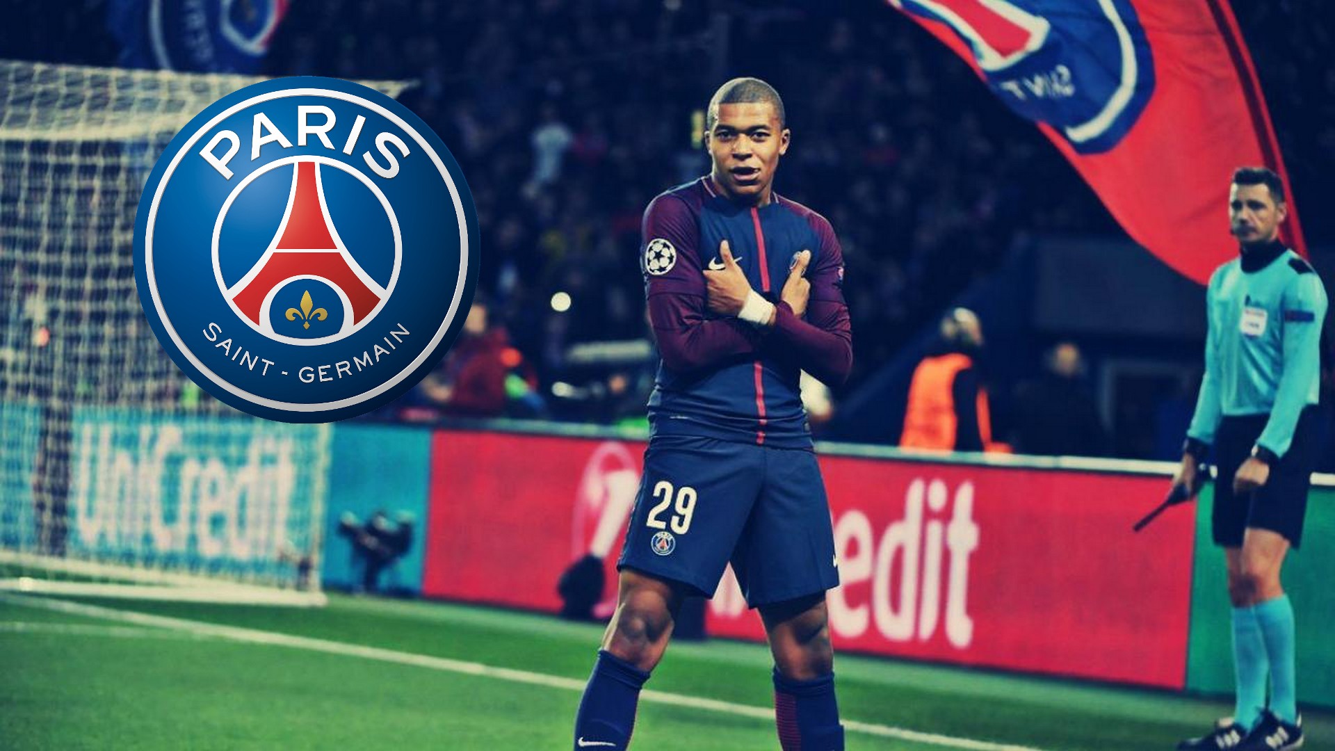 Kylian Mbappe PSG Wallpaper HD with resolution 1920x1080 pixel. You can make this wallpaper for your Mac or Windows Desktop Background, iPhone, Android or Tablet and another Smartphone device