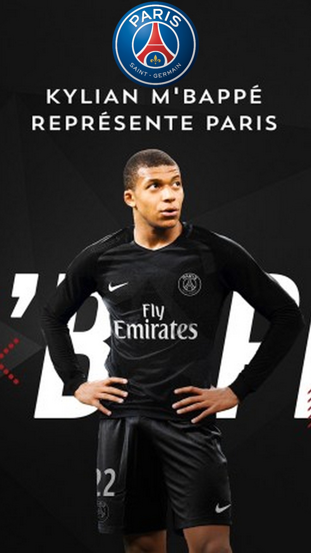 Kylian Mbappe PSG iPhone X Wallpaper with resolution 1080x1920 pixel. You can make this wallpaper for your Mac or Windows Desktop Background, iPhone, Android or Tablet and another Smartphone device