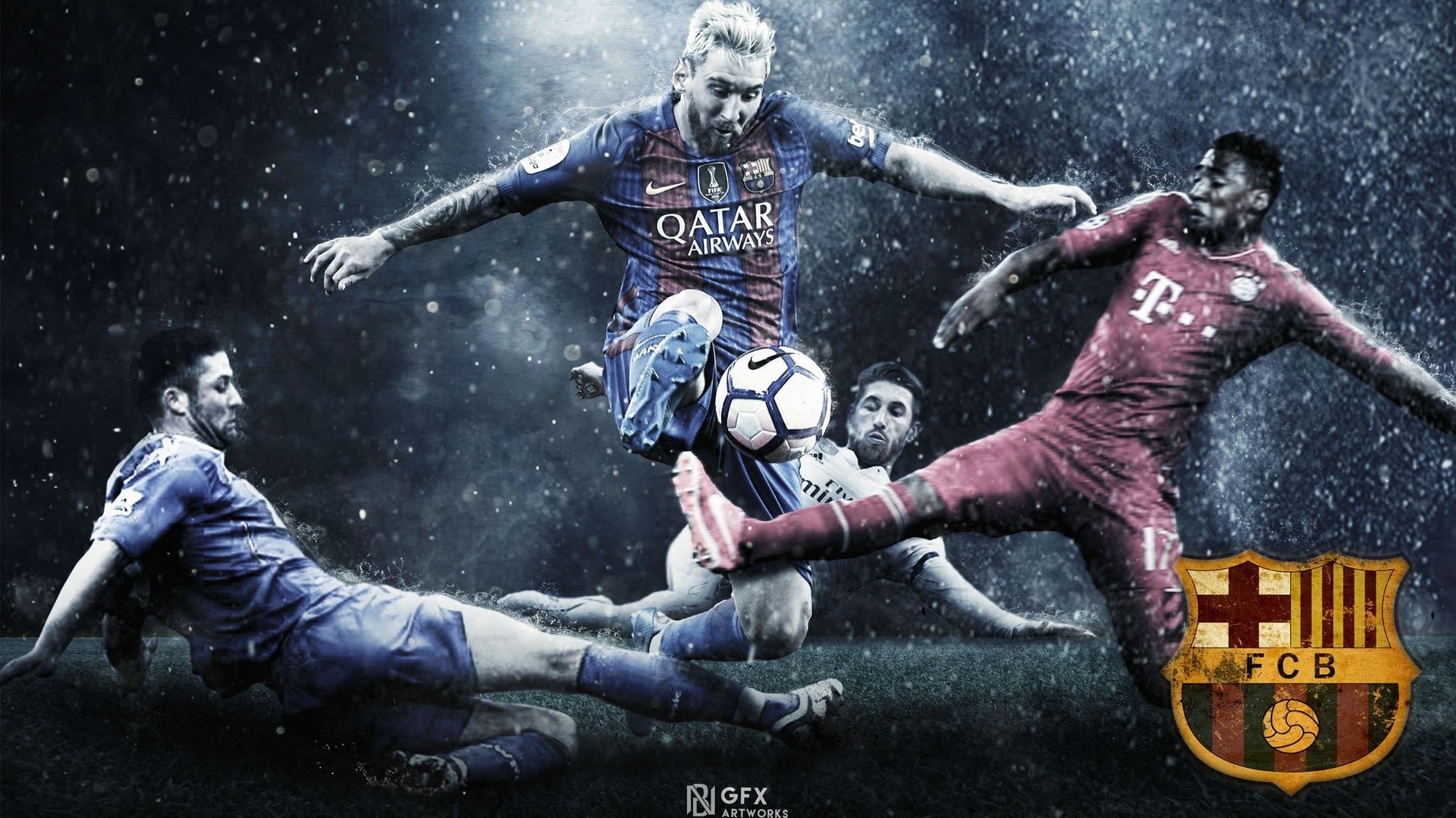 Leo Messi HD Wallpapers With Resolution 1920X1080 pixel. You can make this wallpaper for your Mac or Windows Desktop Background, iPhone, Android or Tablet and another Smartphone device for free