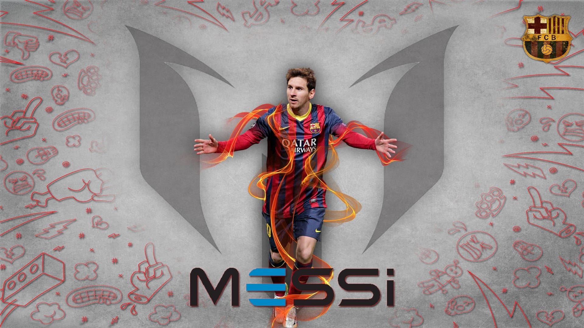 Lionel Messi Desktop Wallpaper with resolution 1920x1080 pixel. You can make this wallpaper for your Mac or Windows Desktop Background, iPhone, Android or Tablet and another Smartphone device