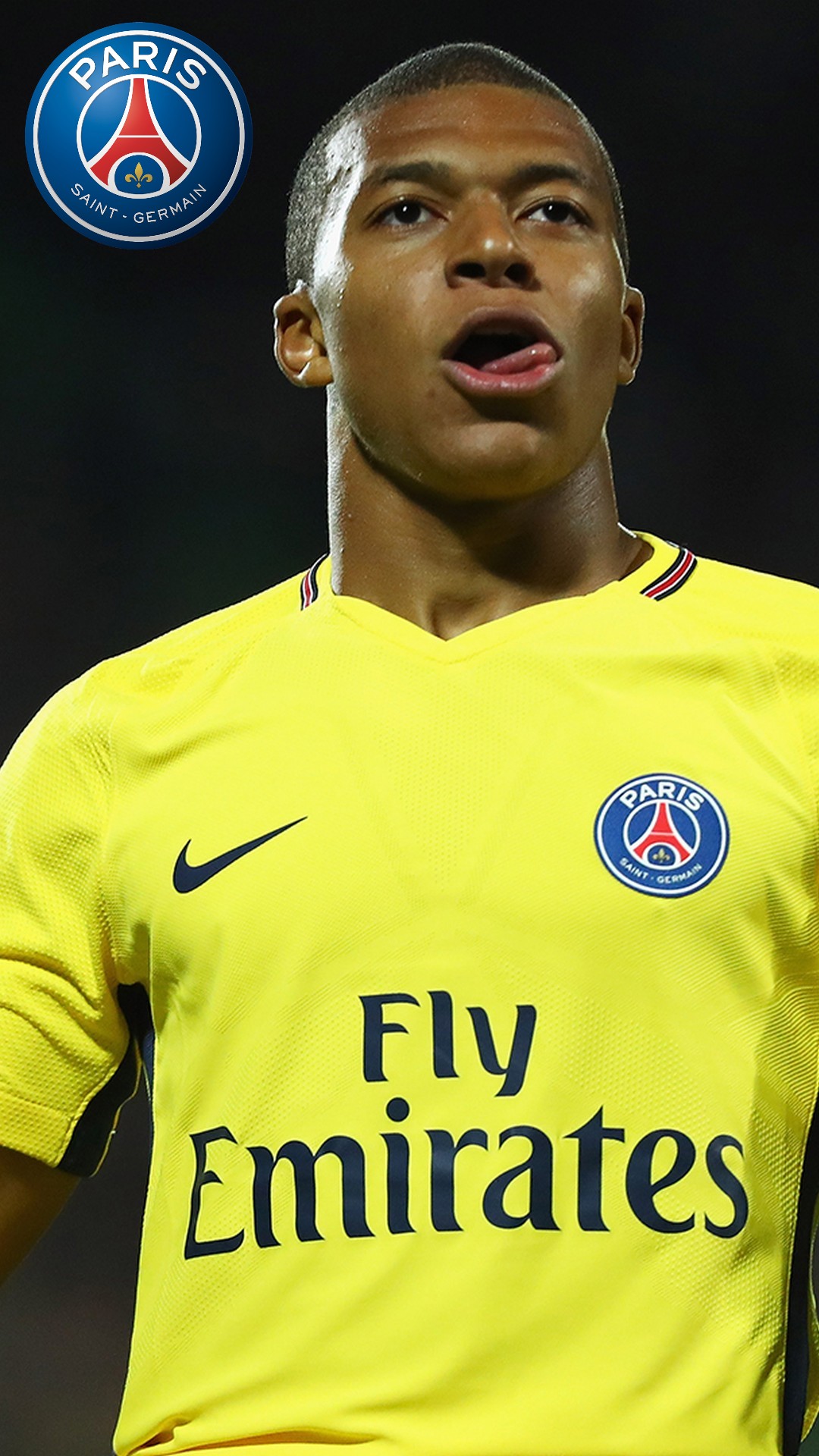 Mbappe Paris Saint-Germain Wallpaper iPhone HD With Resolution 1080X1920 pixel. You can make this wallpaper for your Mac or Windows Desktop Background, iPhone, Android or Tablet and another Smartphone device for free