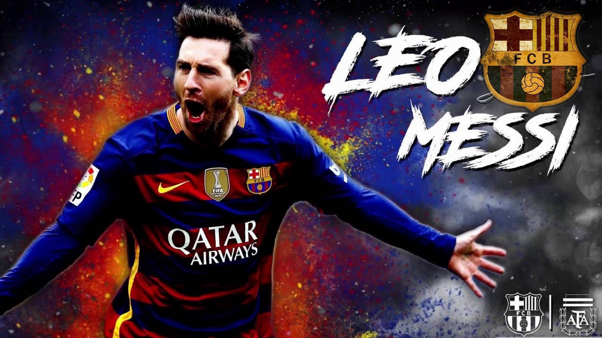 Messi Wallpaper with resolution 1920x1080 pixel. You can make this wallpaper for your Mac or Windows Desktop Background, iPhone, Android or Tablet and another Smartphone device