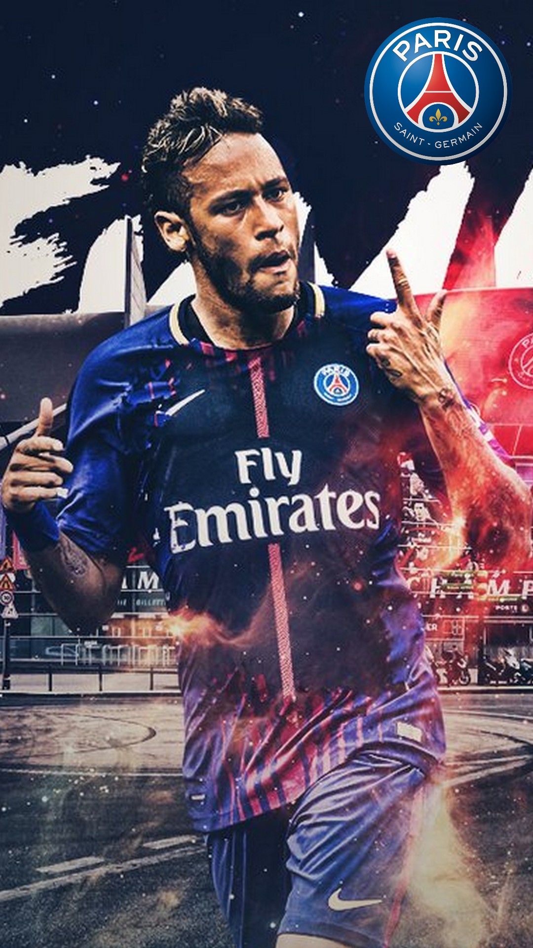 Neymar PSG iPhone 7 Wallpaper with resolution 1080x1920 pixel. You can make this wallpaper for your Mac or Windows Desktop Background, iPhone, Android or Tablet and another Smartphone device