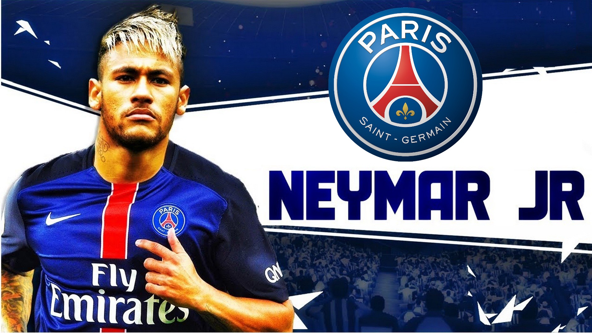 Neymar Paris Saint-Germain Wallpaper With Resolution 1920X1080 pixel. You can make this wallpaper for your Mac or Windows Desktop Background, iPhone, Android or Tablet and another Smartphone device for free