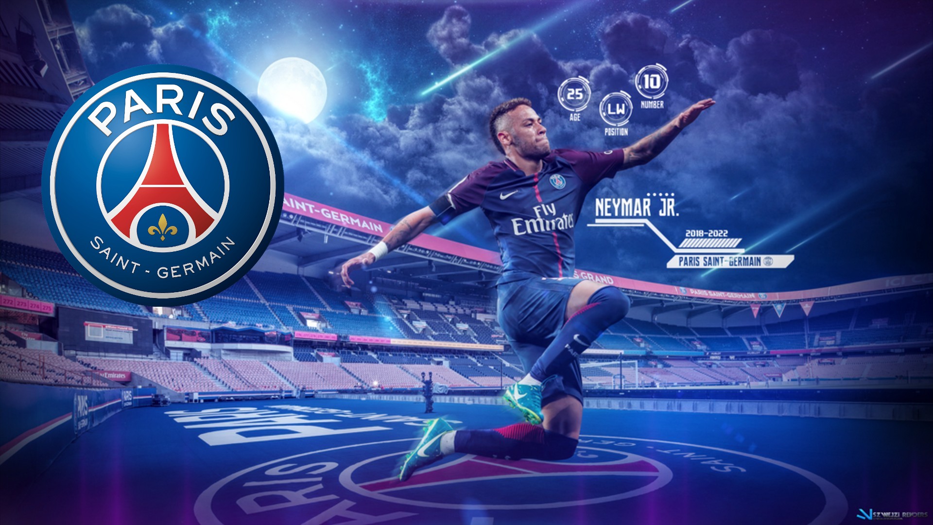Wallpaper Desktop Neymar PSG HD with resolution 1920x1080 pixel. You can make this wallpaper for your Mac or Windows Desktop Background, iPhone, Android or Tablet and another Smartphone device