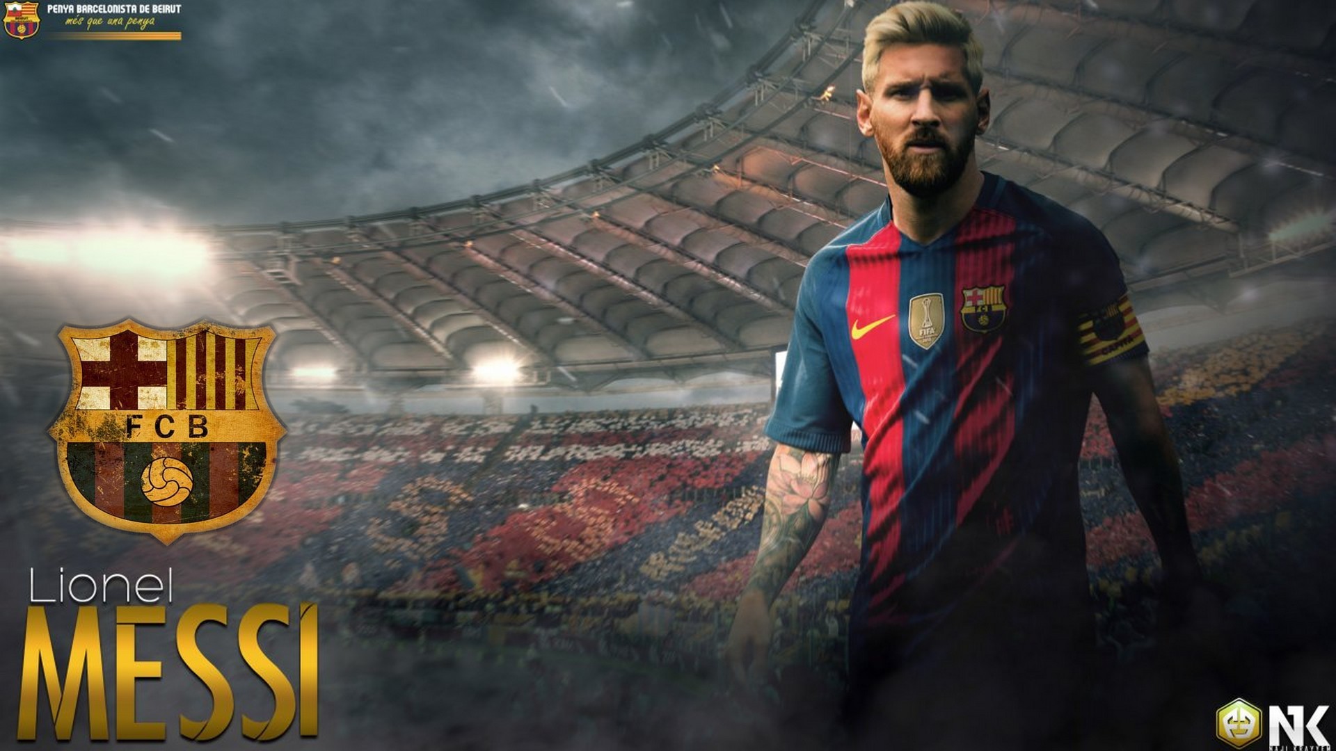 Wallpapers HD Lionel Messi Barcelona With Resolution 1920X1080 pixel. You can make this wallpaper for your Mac or Windows Desktop Background, iPhone, Android or Tablet and another Smartphone device for free
