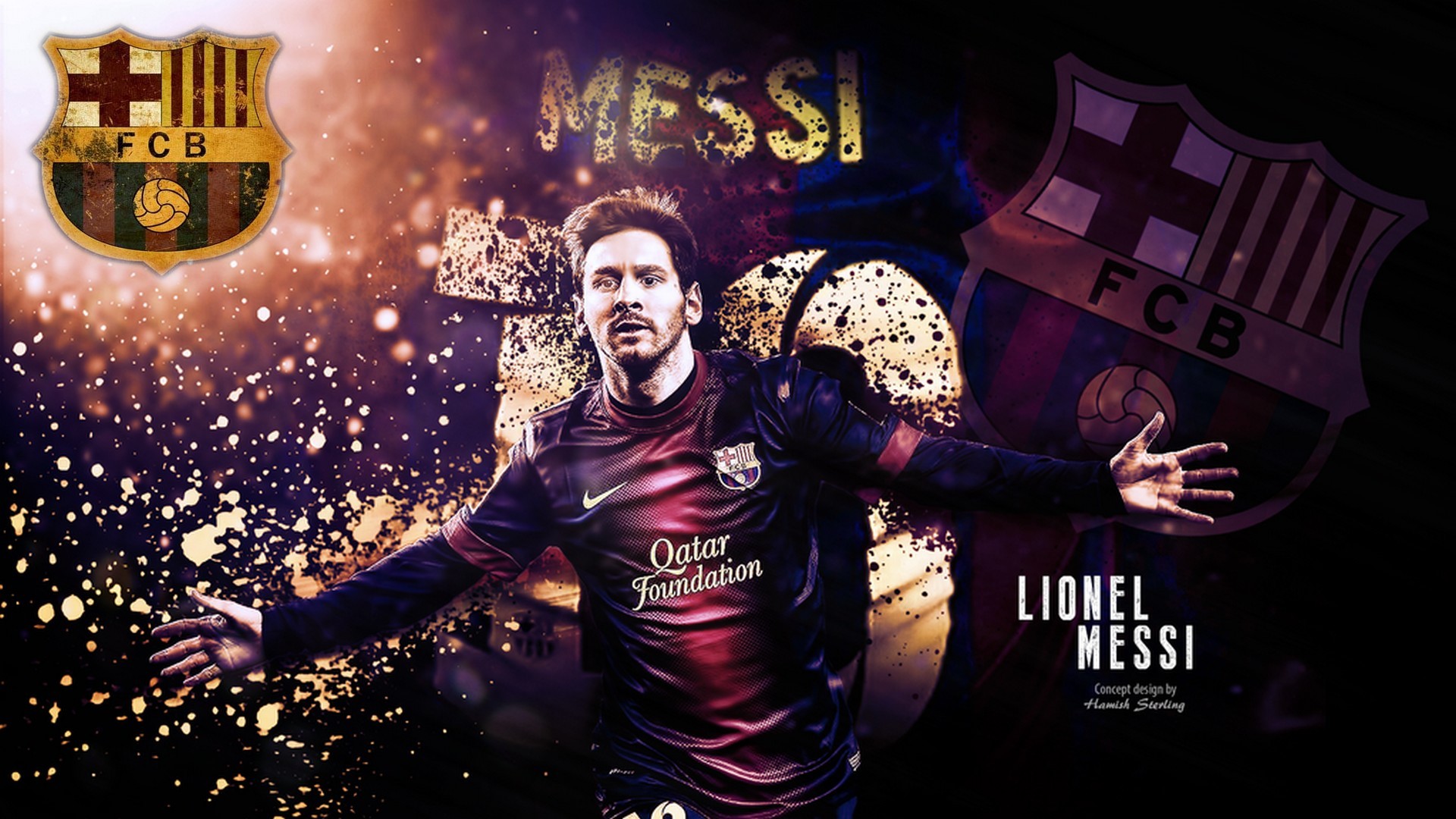 Wallpapers HD Messi With Resolution 1920X1080 pixel. You can make this wallpaper for your Mac or Windows Desktop Background, iPhone, Android or Tablet and another Smartphone device for free