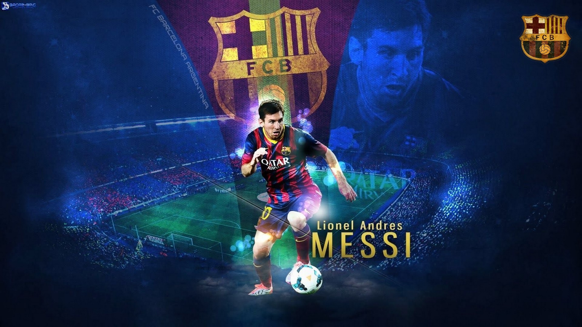 Windows Wallpaper Lionel Messi With Resolution 1920X1080 pixel. You can make this wallpaper for your Mac or Windows Desktop Background, iPhone, Android or Tablet and another Smartphone device for free