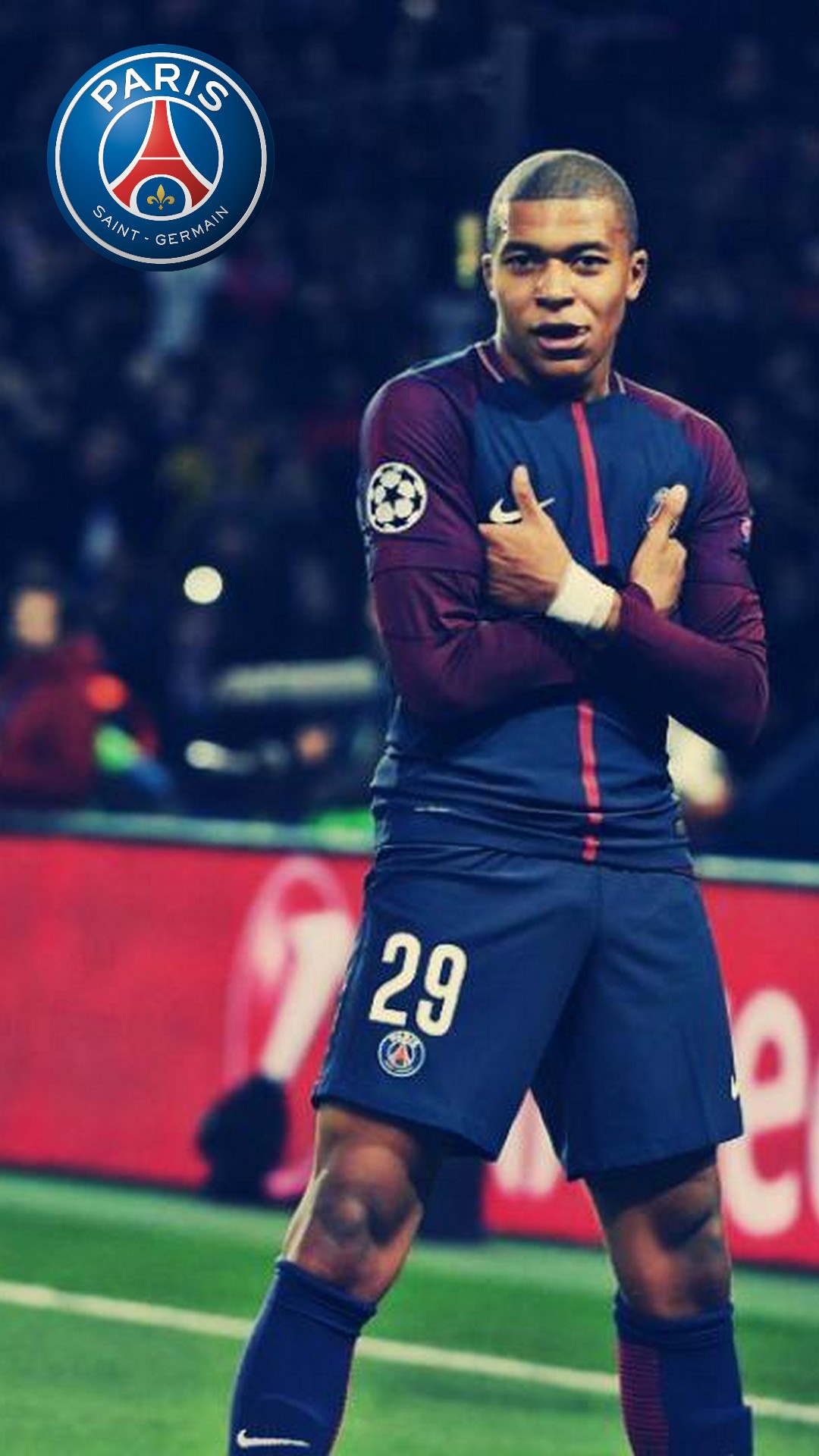 iPhone Wallpaper HD Kylian Mbappe PSG With Resolution 1080X1920 pixel. You can make this wallpaper for your Mac or Windows Desktop Background, iPhone, Android or Tablet and another Smartphone device for free