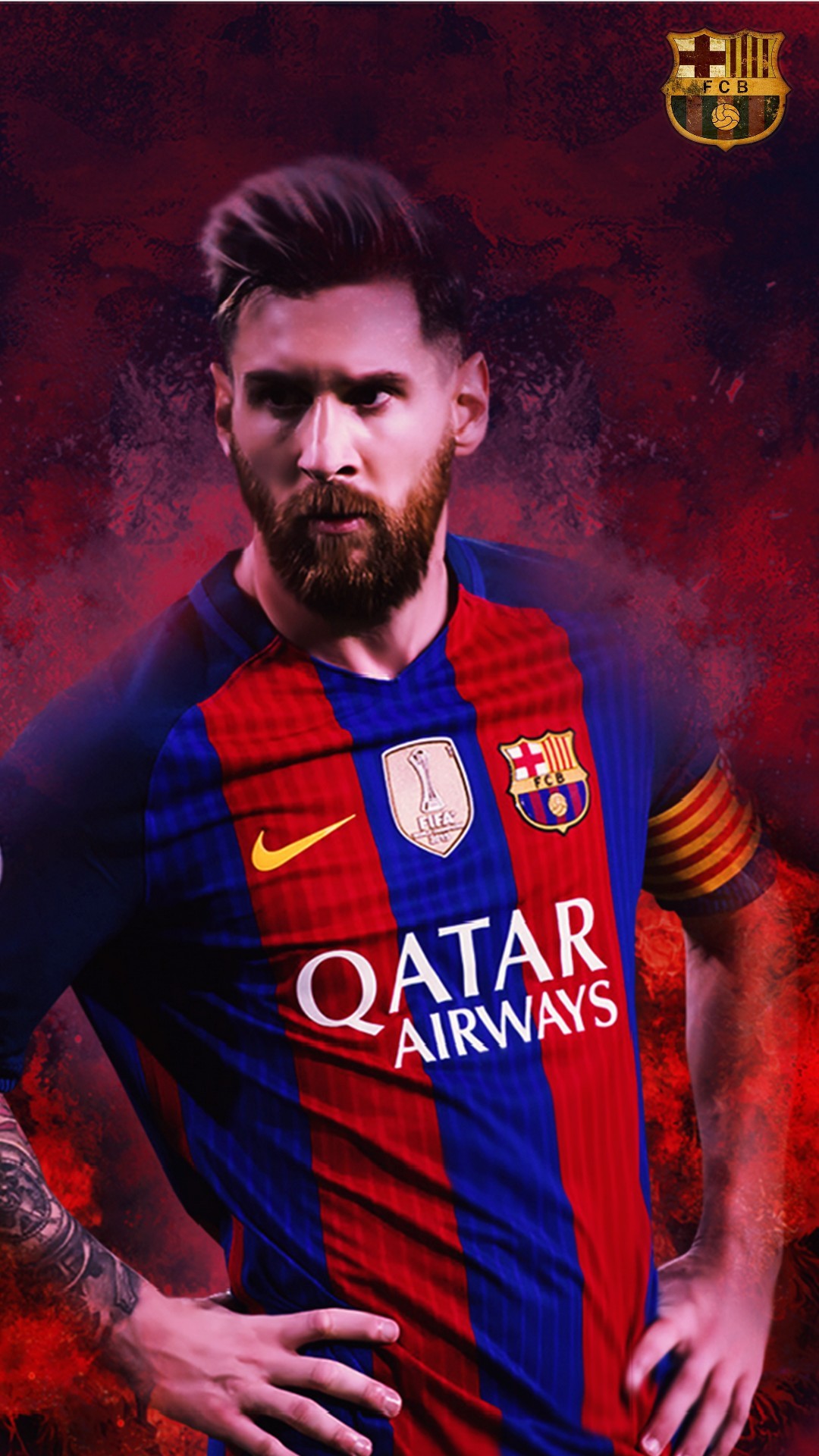 iPhone Wallpaper HD Lionel Messi Barcelona with resolution 1080x1920 pixel. You can make this wallpaper for your Mac or Windows Desktop Background, iPhone, Android or Tablet and another Smartphone device