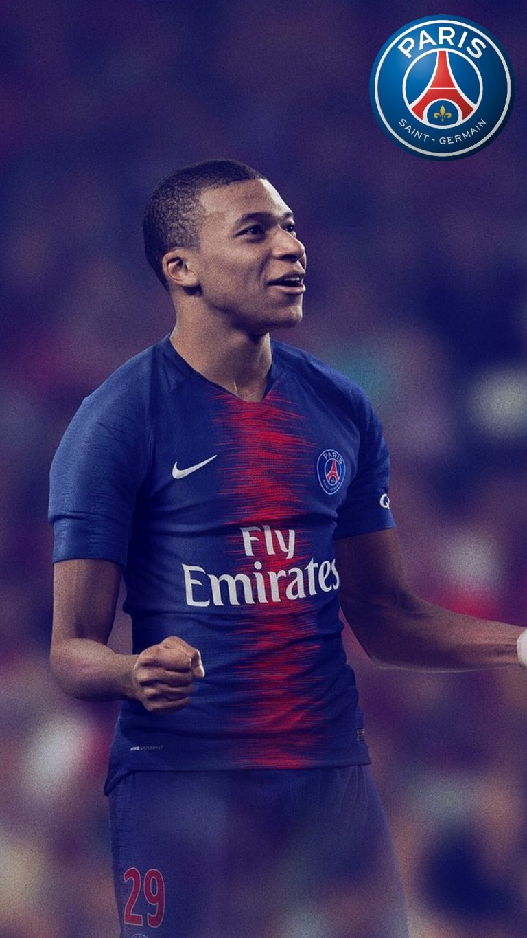 iPhone Wallpaper HD Mbappe Paris Saint-Germain | 2021 Football Wallpaper