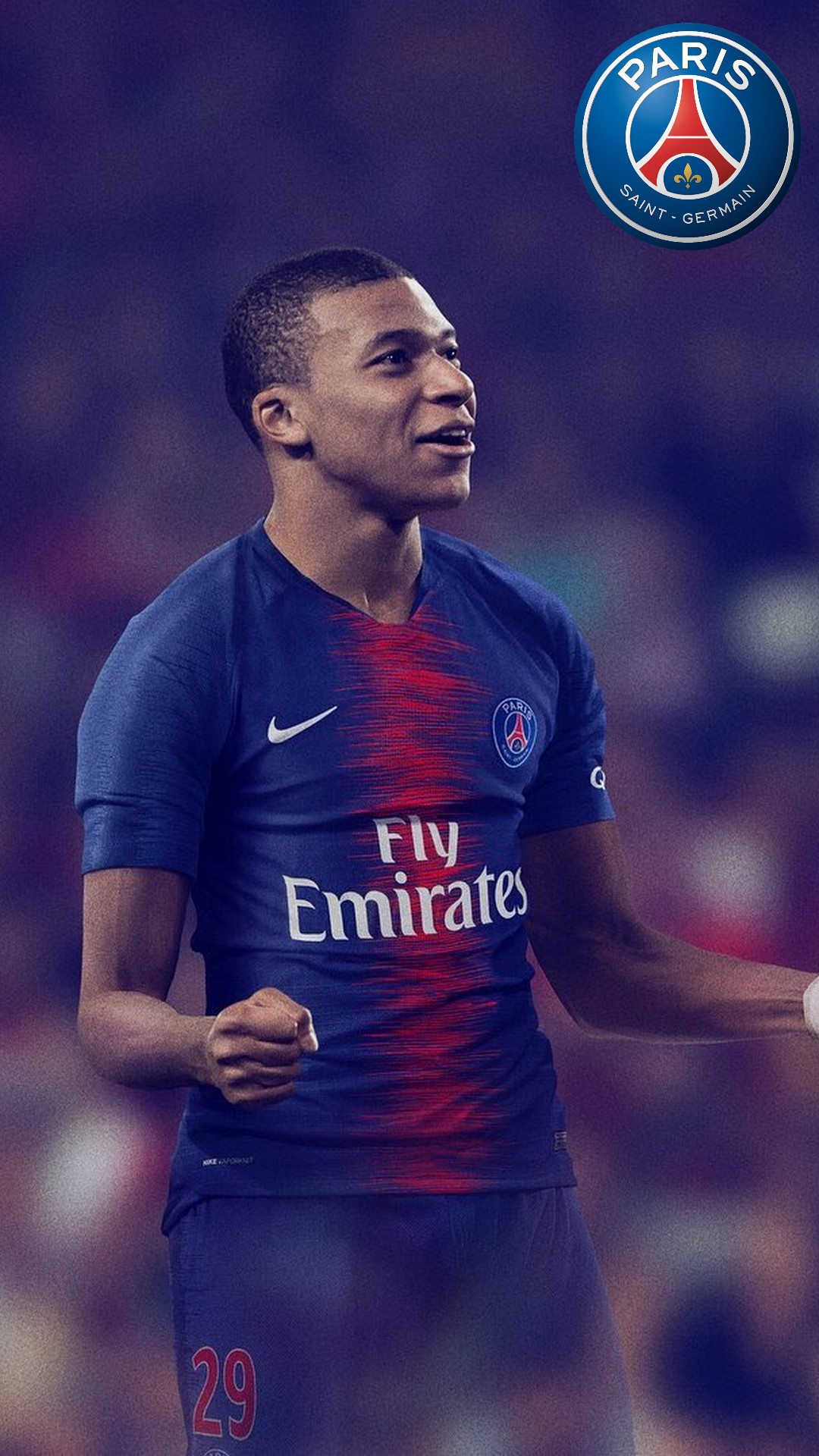 iPhone Wallpaper HD Mbappe Paris Saint-Germain with resolution 1080x1920 pixel. You can make this wallpaper for your Mac or Windows Desktop Background, iPhone, Android or Tablet and another Smartphone device