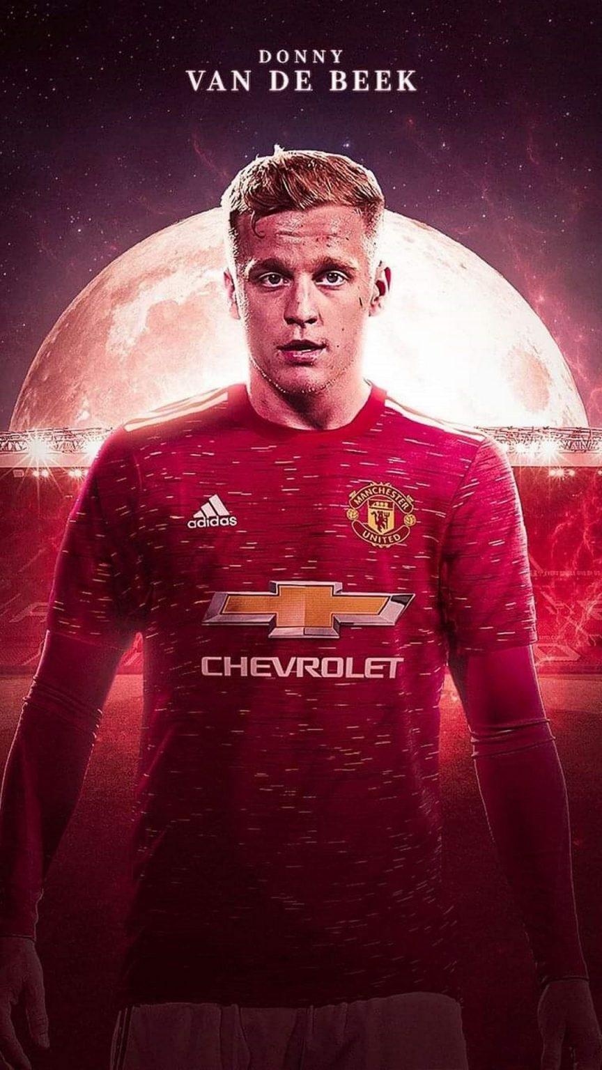 Donny Van De Beek Manchester United iPhone Wallpaper 2022 Football